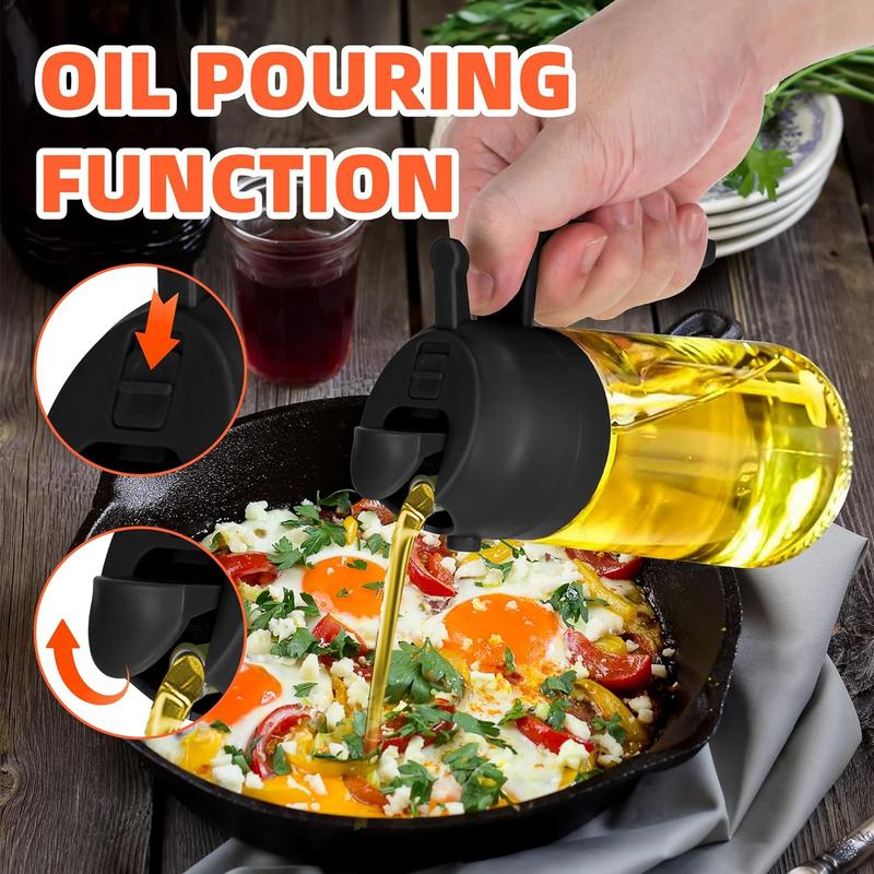 2-in-1 Oil Dispenser & Sprayer Bottle - Image 5