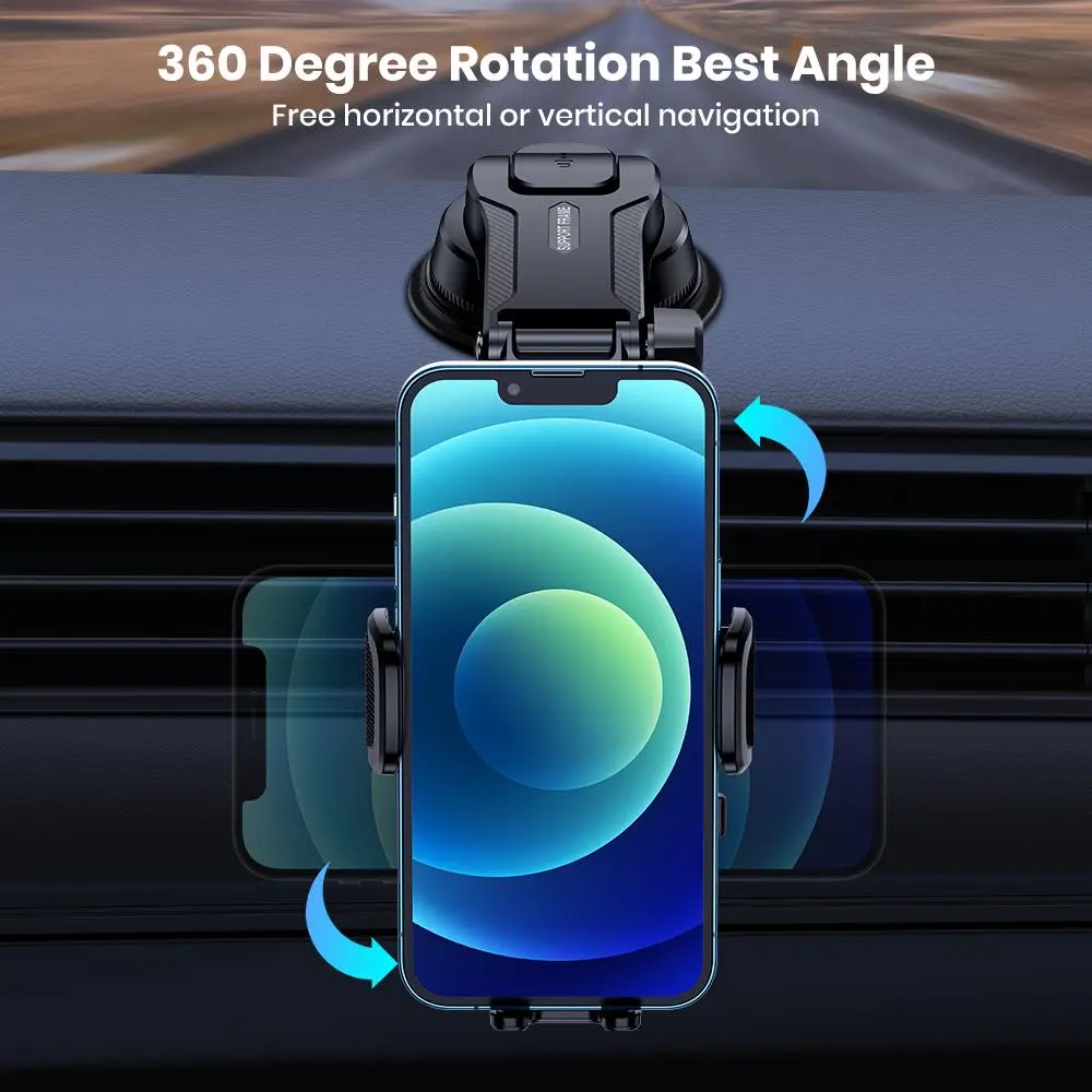 360° Rotation Suction Cup Car Phone Holder - Image 5