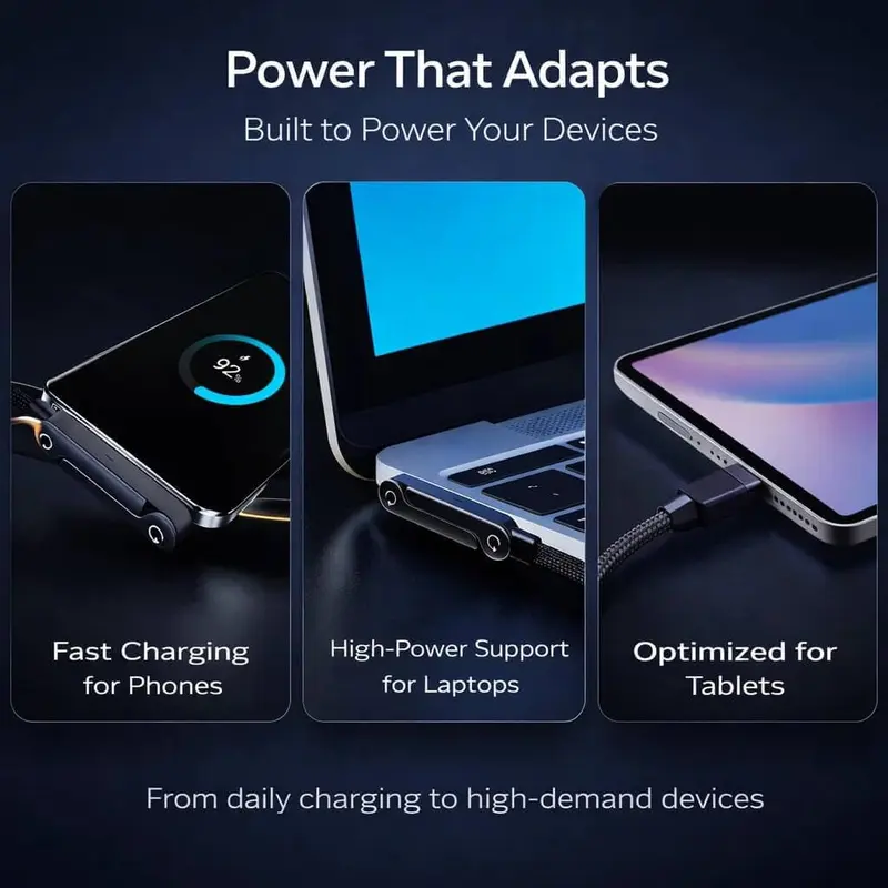 Invisible Stand Type-C Charger Cable - Image 3