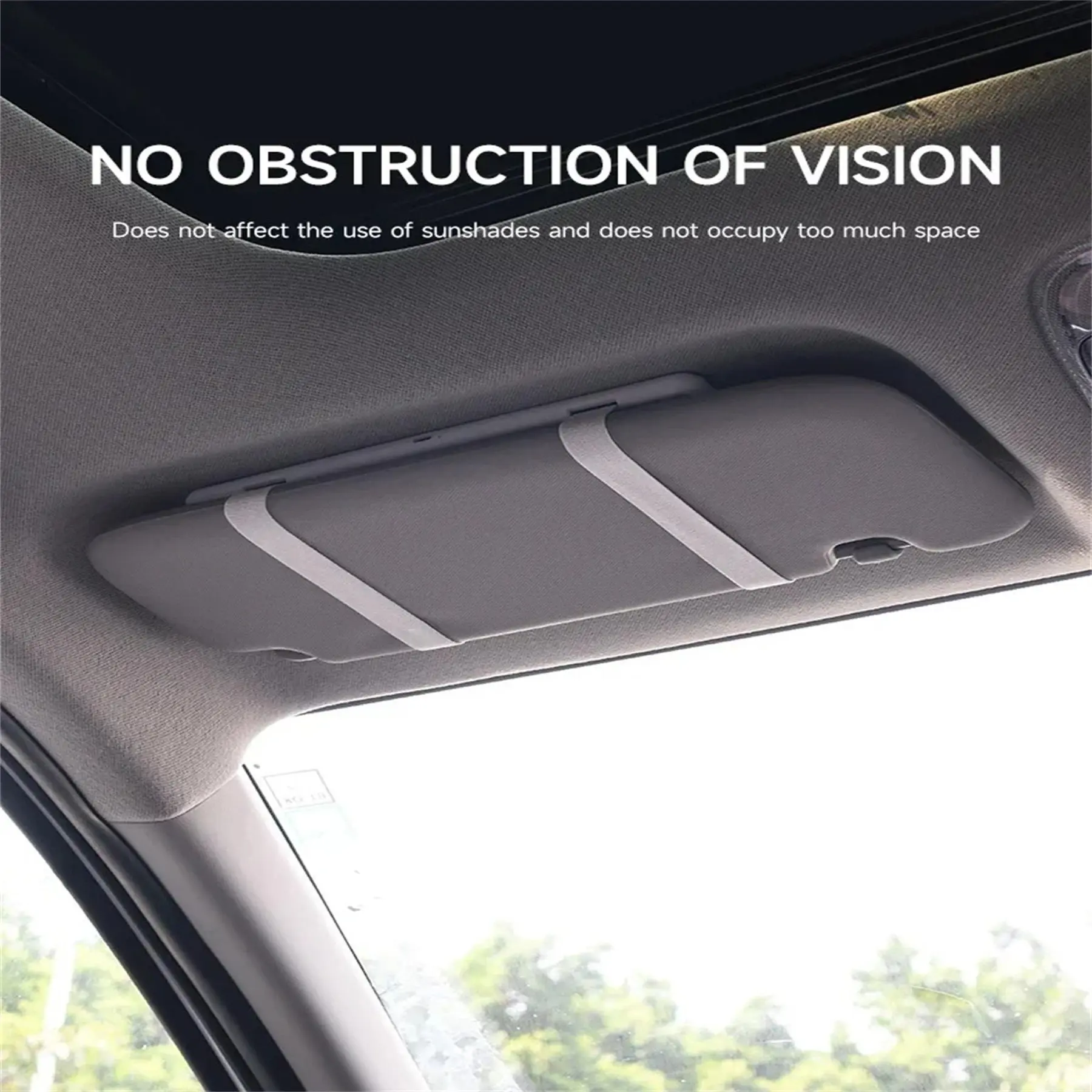 LED Car Visor Vanity Mirror with Touchscreen Control - Image 7