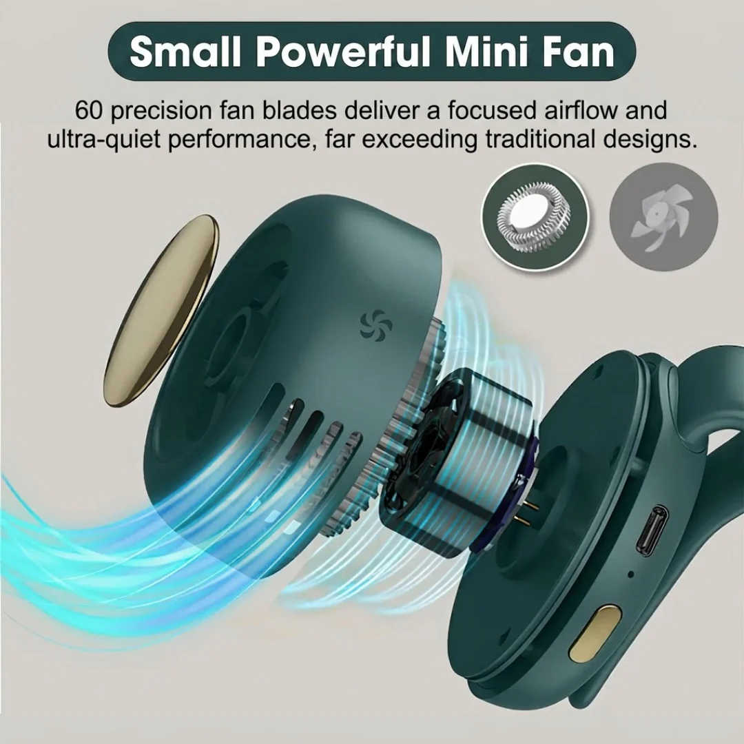 Portable Silent Bladeless Mini Fan - Image 3