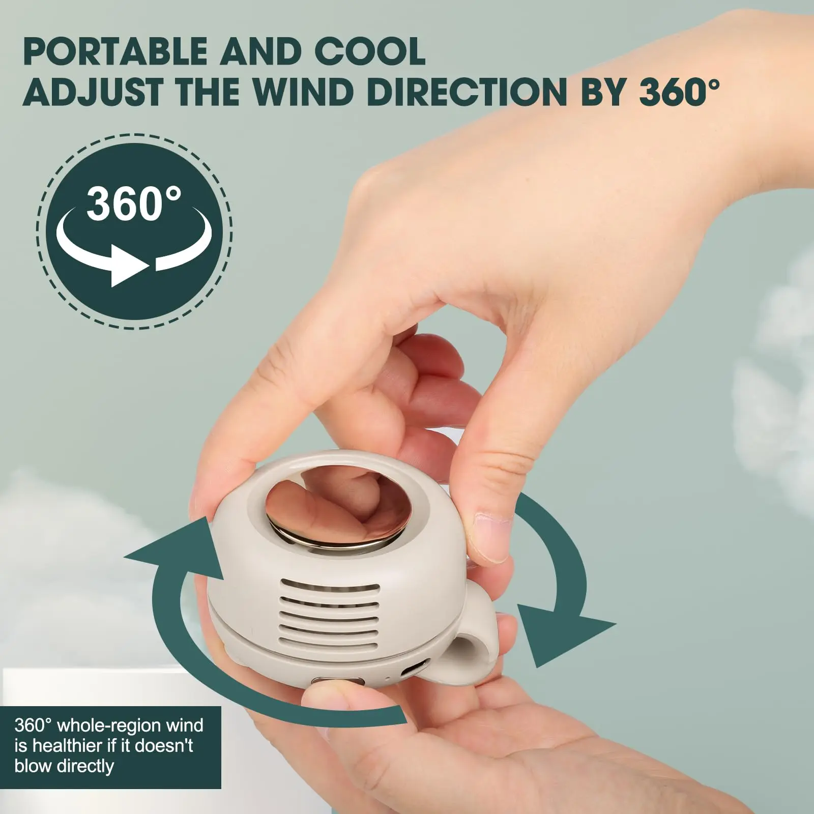 Portable Silent Bladeless Mini Fan - Image 5