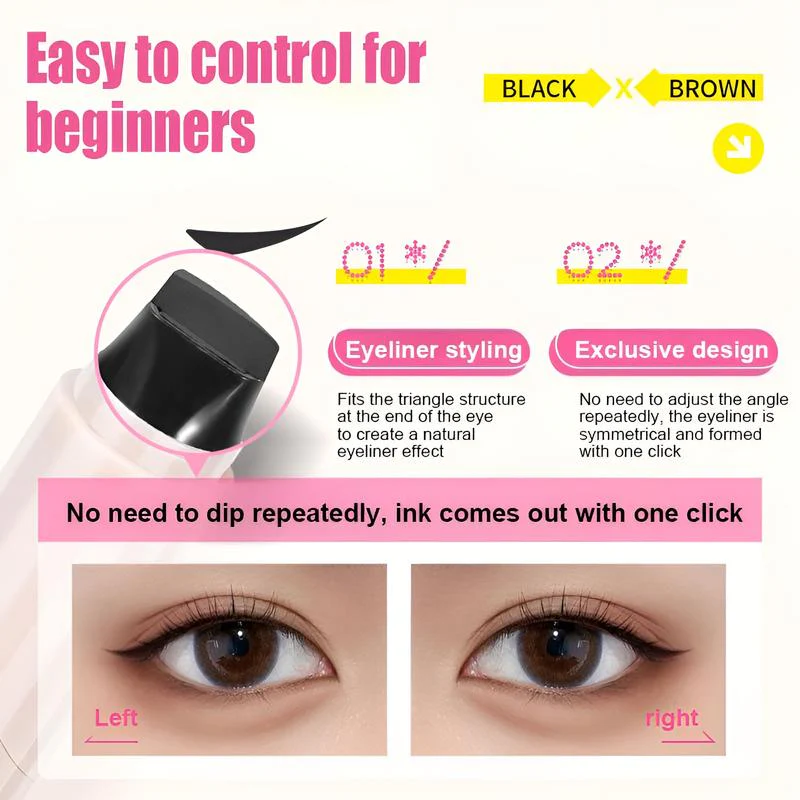 Rotating Dual-Head Eyeliner Stamp Pen - Image 3