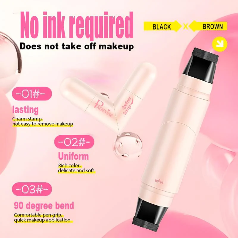 Rotating Dual-Head Eyeliner Stamp Pen - Image 6